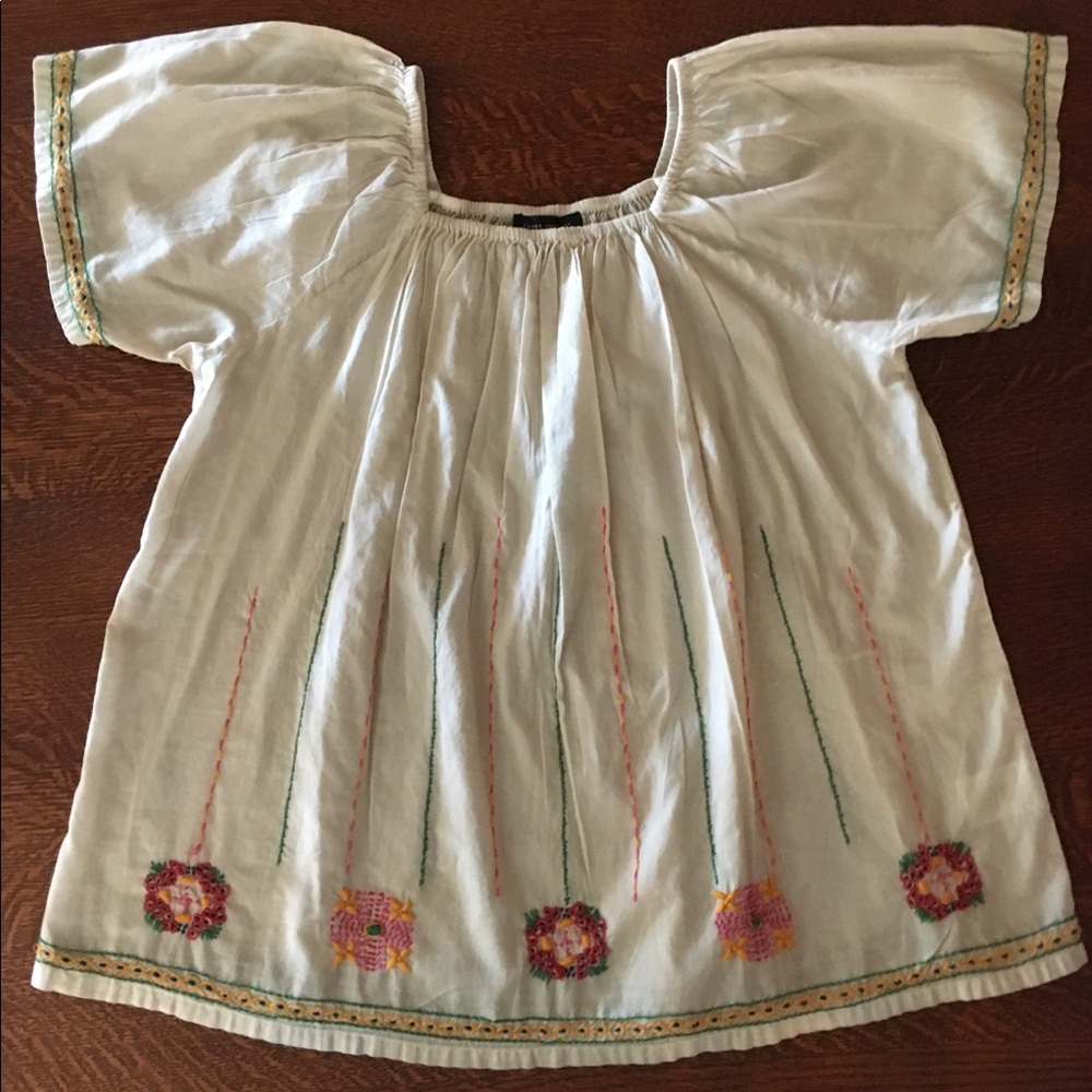 Boho Embroidered Peasant Top by Karma Highway